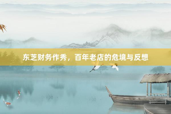 东芝财务作秀，百年老店的危境与反想